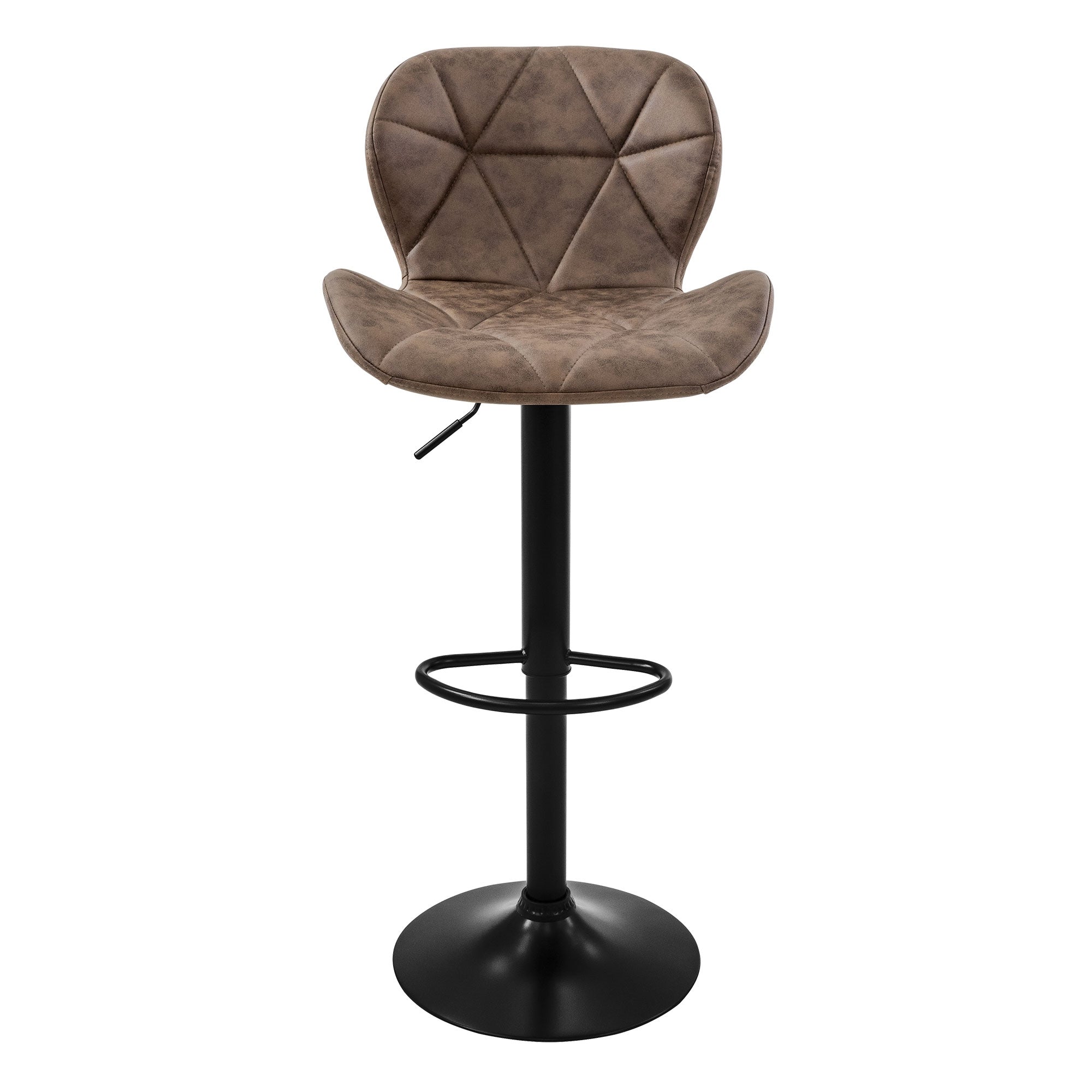 ECD Germany Möbel tabouret de bar marron similicuir lot de 4 réglable