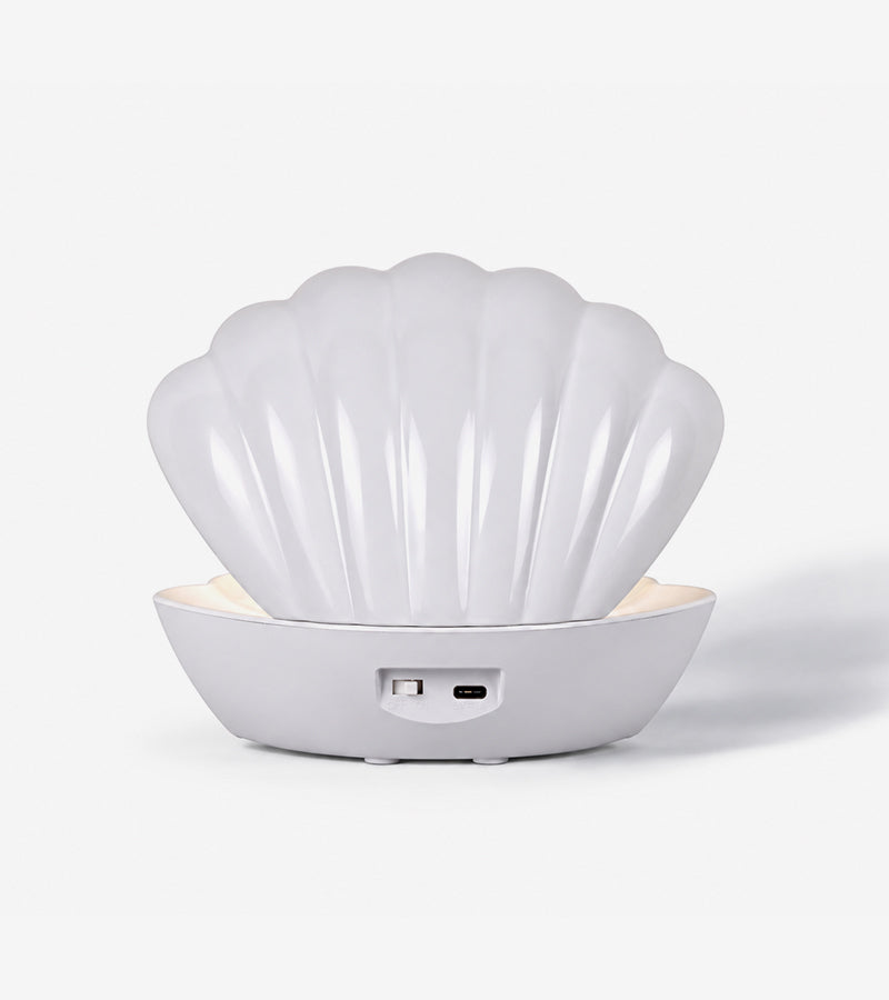 L'avant gardiste Veilleuse Coquillage à paillettes lumineuse