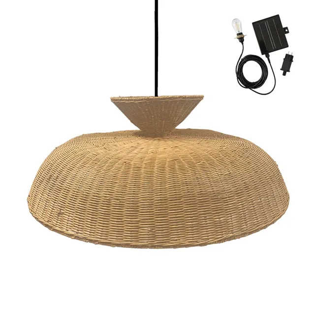 Red Deco Darma Solar suspension rotin naturel 80cm