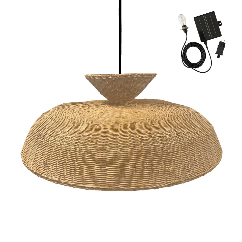 Red Deco Darma Solar suspension rotin naturel 80cm