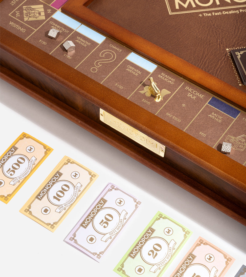 Monopoly De luxe en bois jeu de société famille