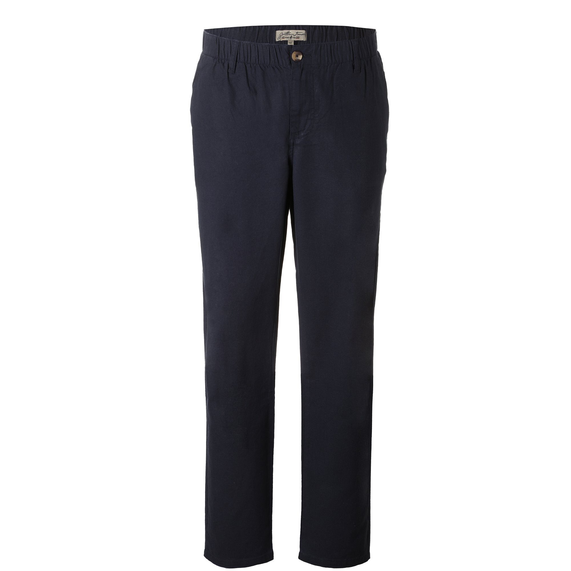 Stokomani Mode Pantalon broderie homme bleu foncé coton