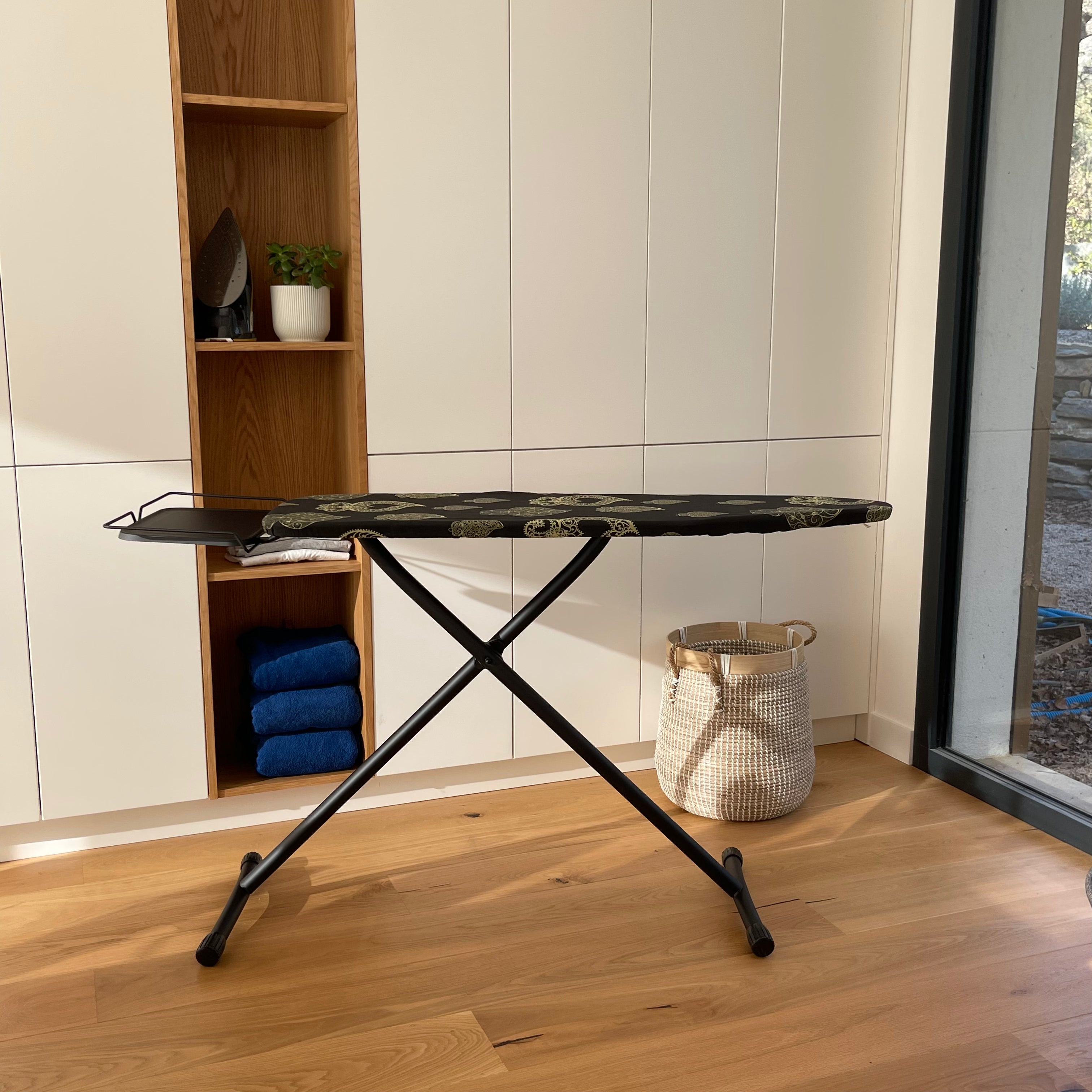 Red Deco Utah table à repasser acier 125x41 cm housse coton