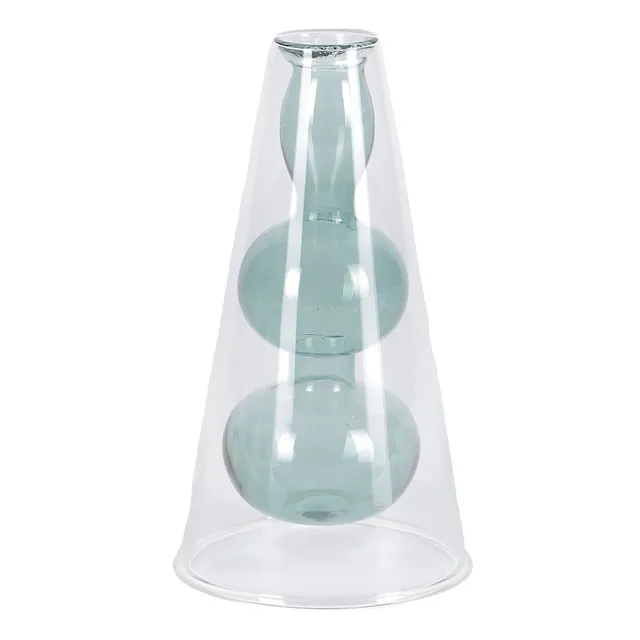 Stokomani Maison soliflore en verre transparent fleur