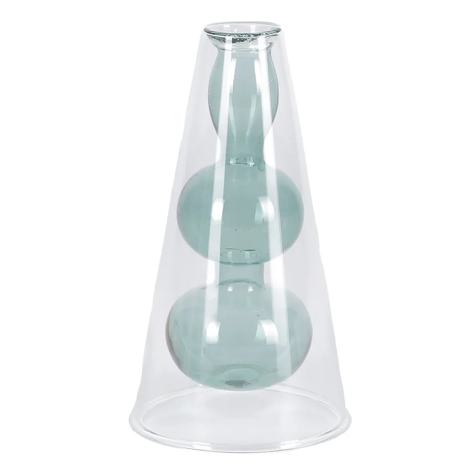Stokomani Maison soliflore en verre transparent fleur