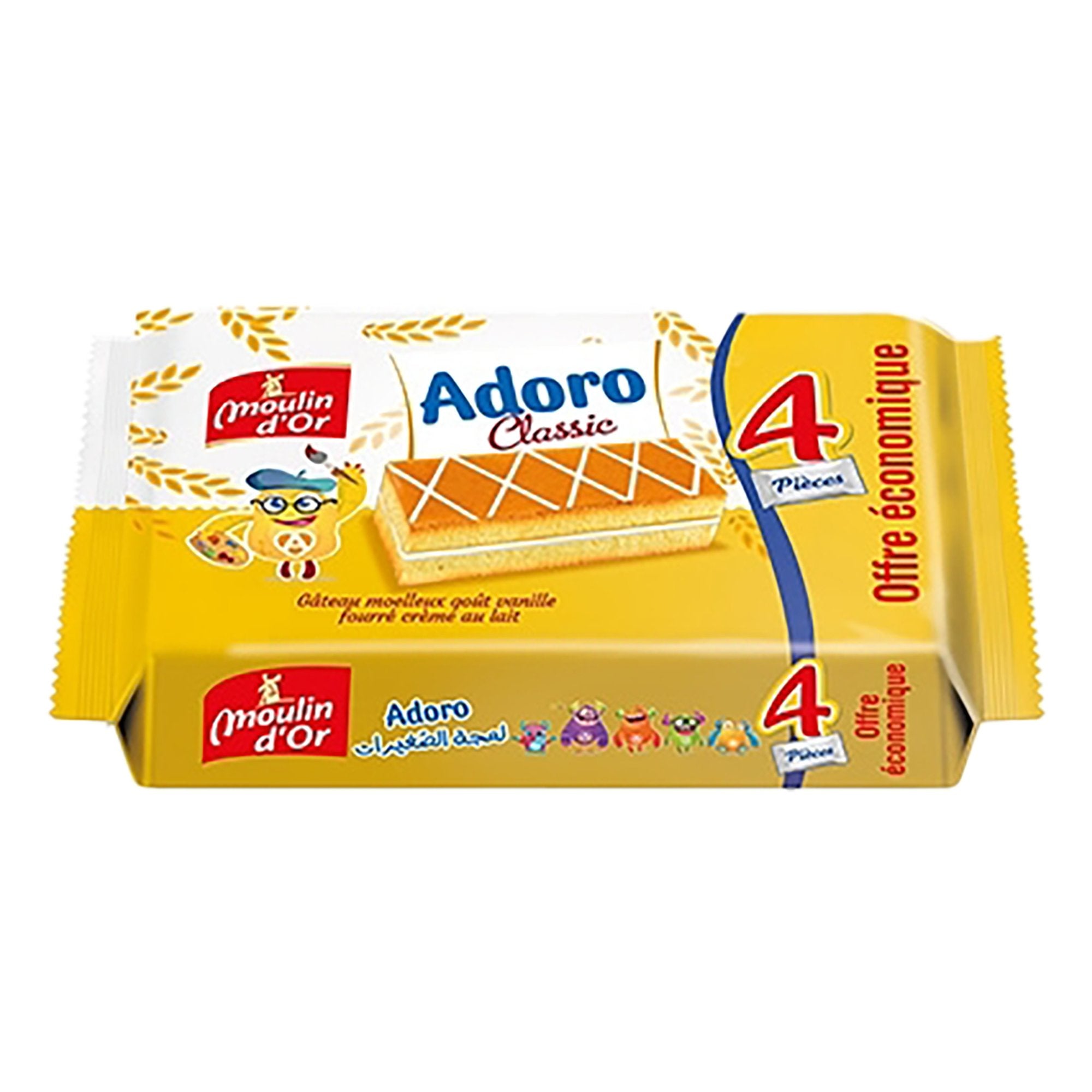 Stokomani 4 cakes fourrés goûter moelleux