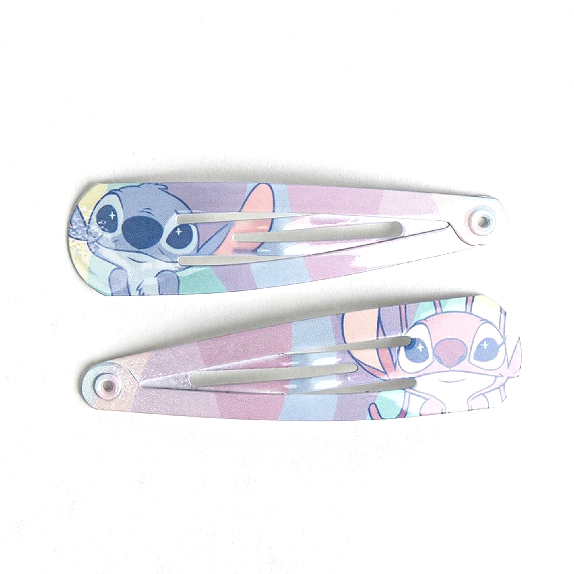 Barrettes cheveux clic-clac Lilo et Stitch lot 6 fantaisie