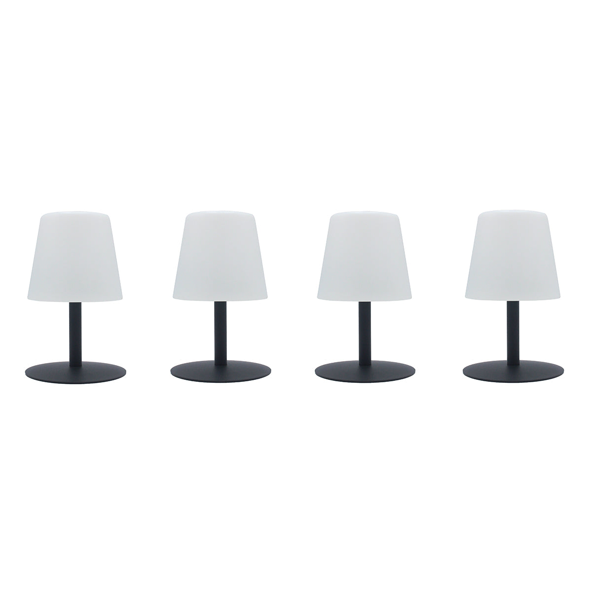 Red Deco Standy Mini Rock H25cm lampe sans fil lot 4 gris