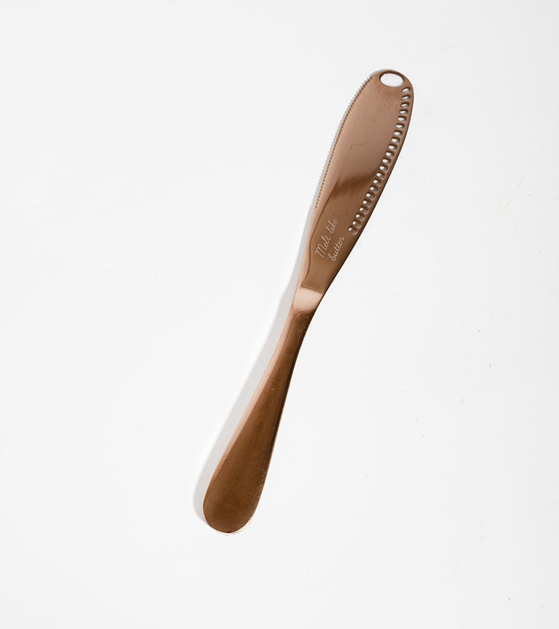 L'avant gardiste Couteau à beurre facile à tartiner rose gold