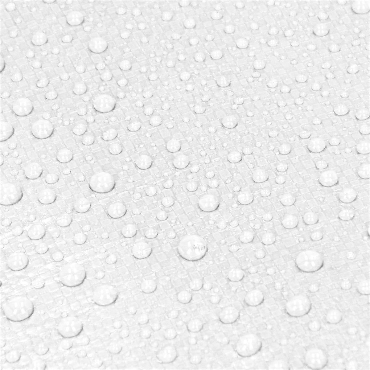 ECD Germany Bâche protection 6x8 m Blanche 180g/m² PE Œillets