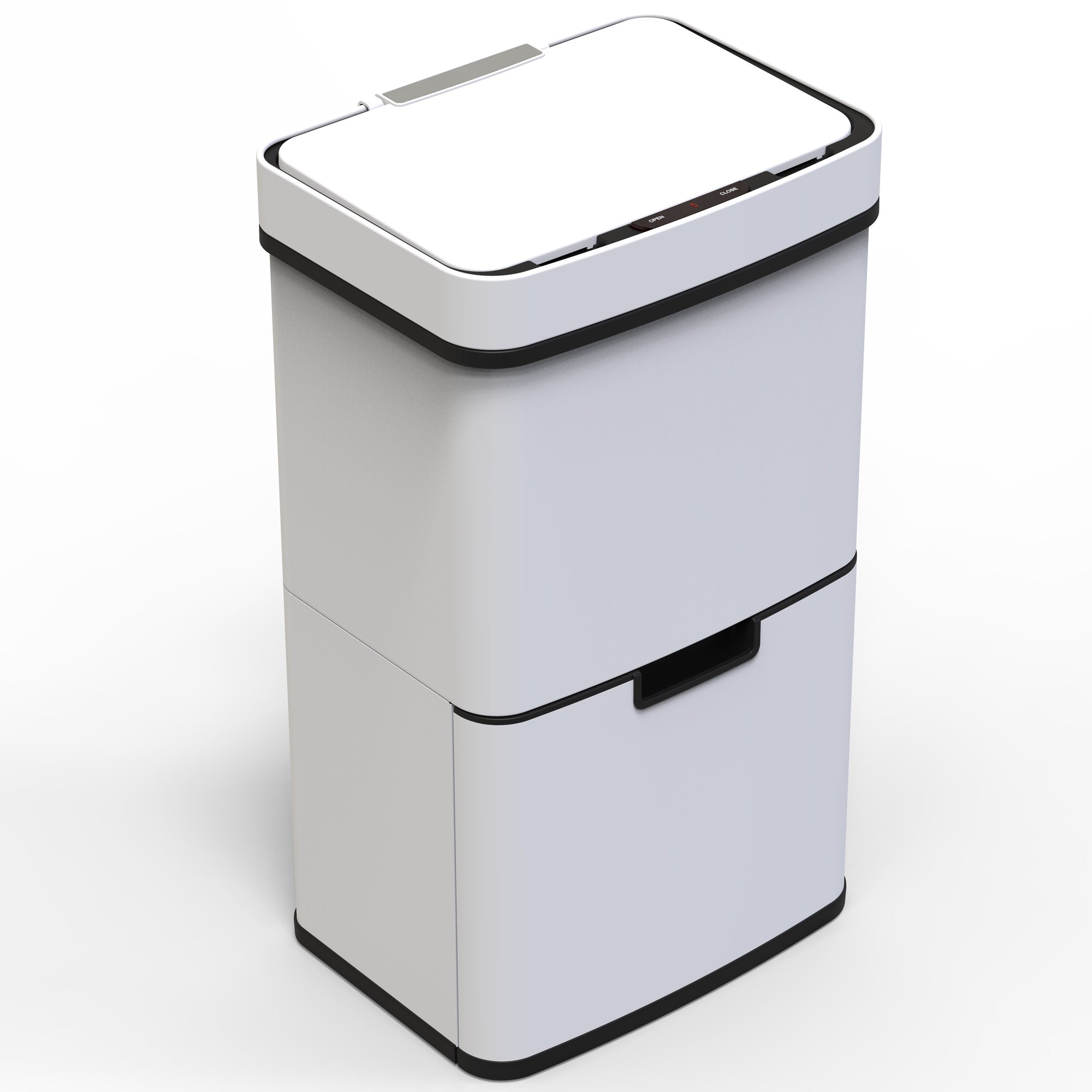 Red Deco Narvik poubelle cuisine automatique blanche 75 L tri