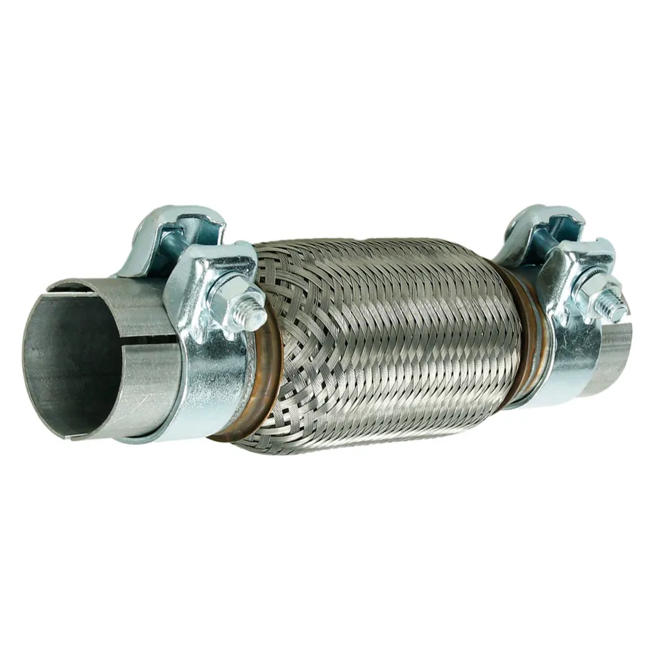 ECD Germany tube échappement flexible inox 50x150 mm colliers