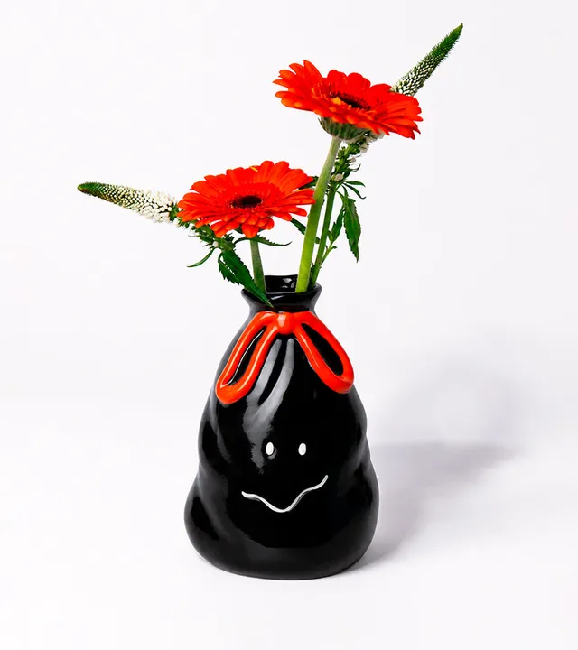 L'avant gardiste Vase sac poubelle cache-pot bouquet