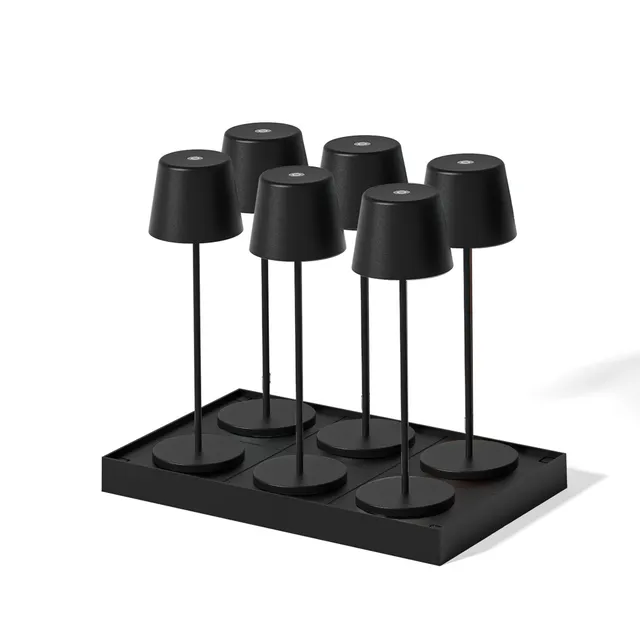 Red Deco Kelly Black lampe sans fil lot de 6 H38cm