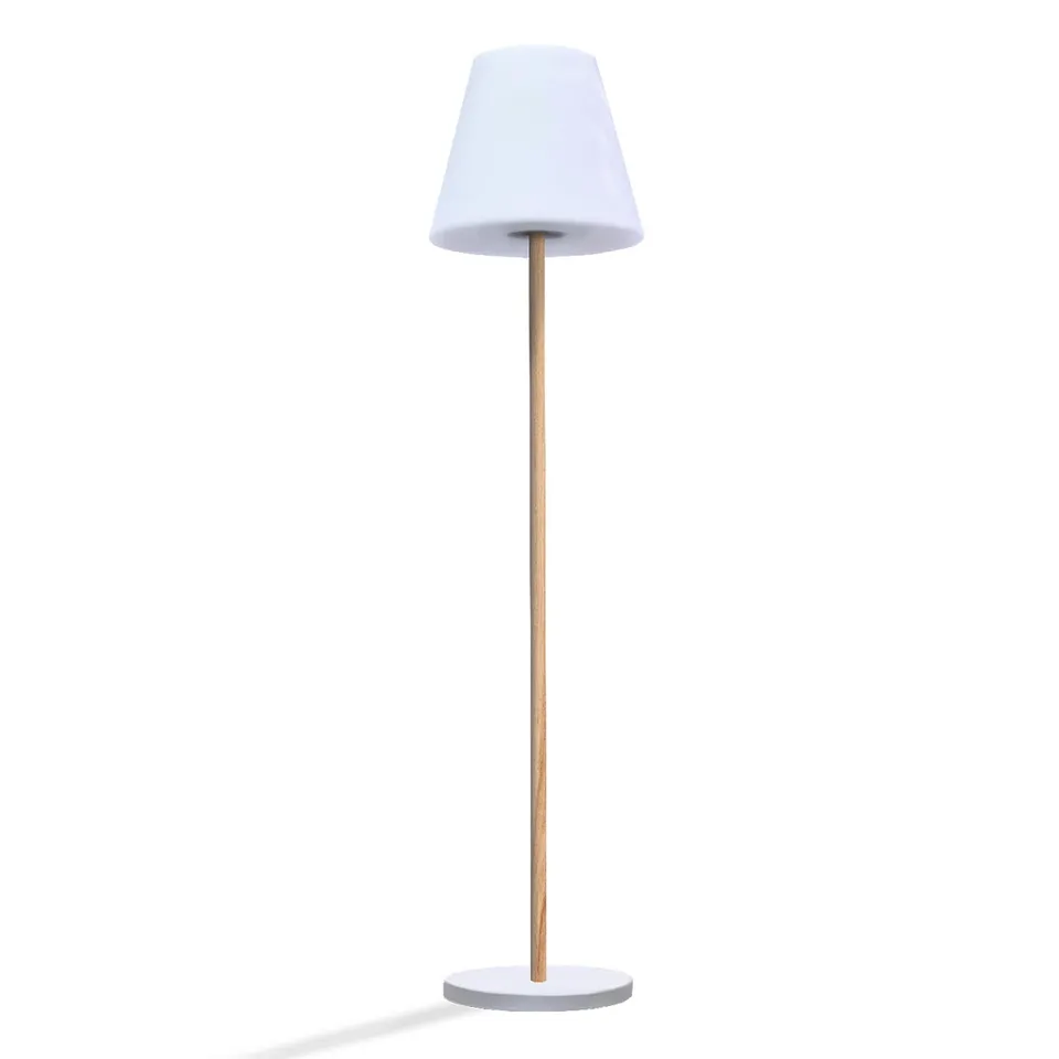 Red Deco Standy Wood Solar lampadaire solaire bois H150cm