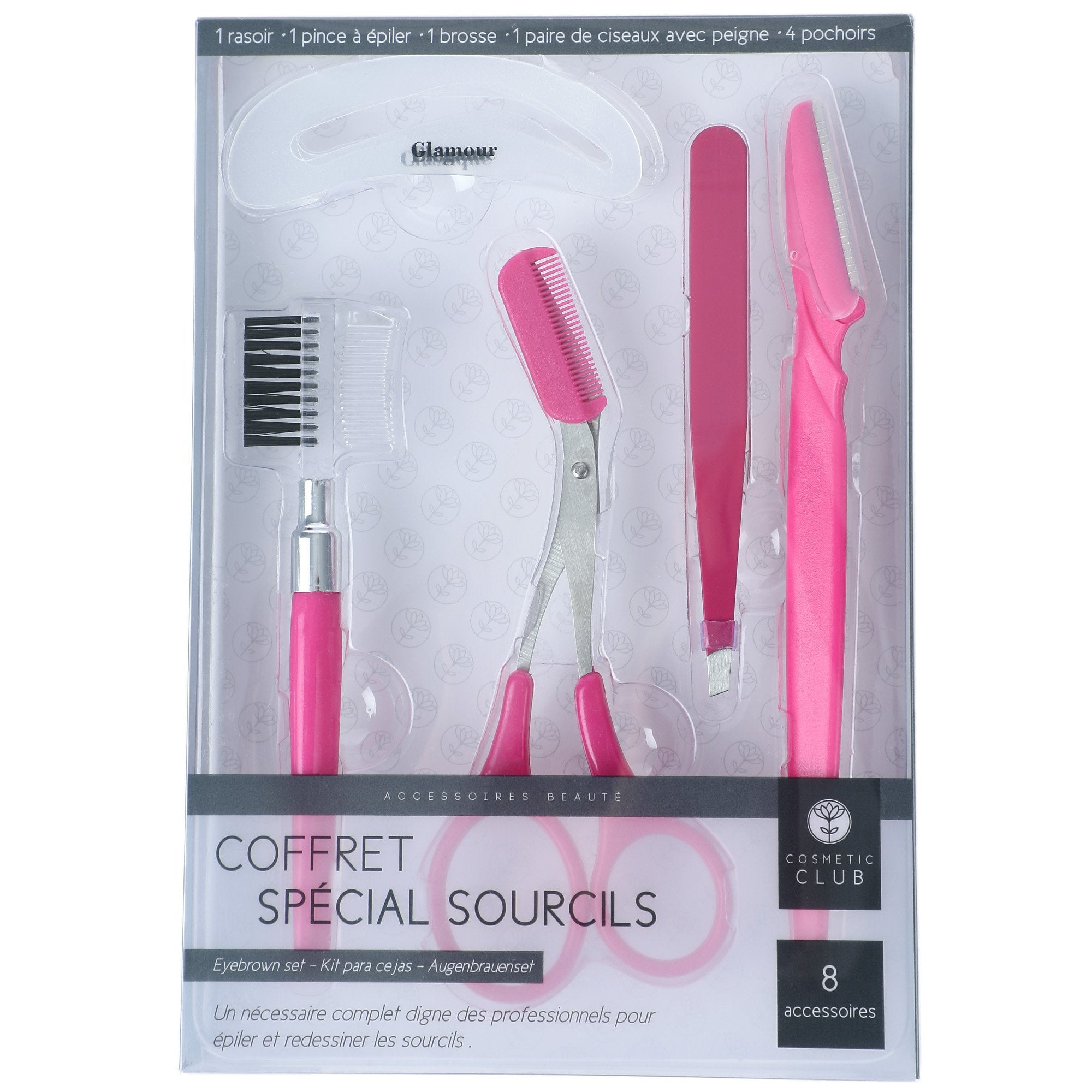 Stokomani coffret sourcils 8 pièces maquillage yeux