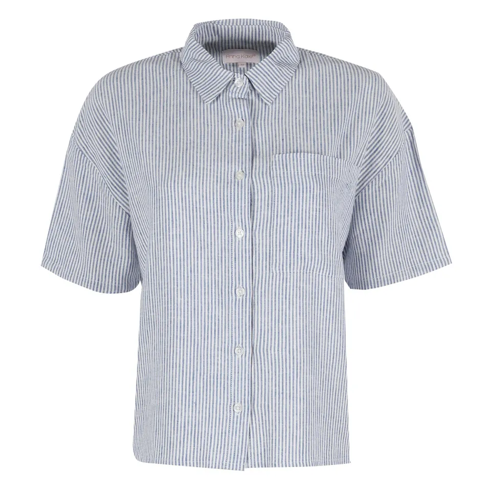 Stokomani Mode Chemise manche courte bleu taille 38 femme