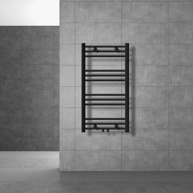 LuxeBath Heizungen radiateur sèche-serviettes 500x800 mm noir mat