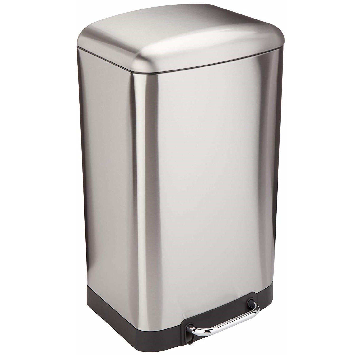 Red Deco Greenwich 40L poubelle cuisine inox à pédale