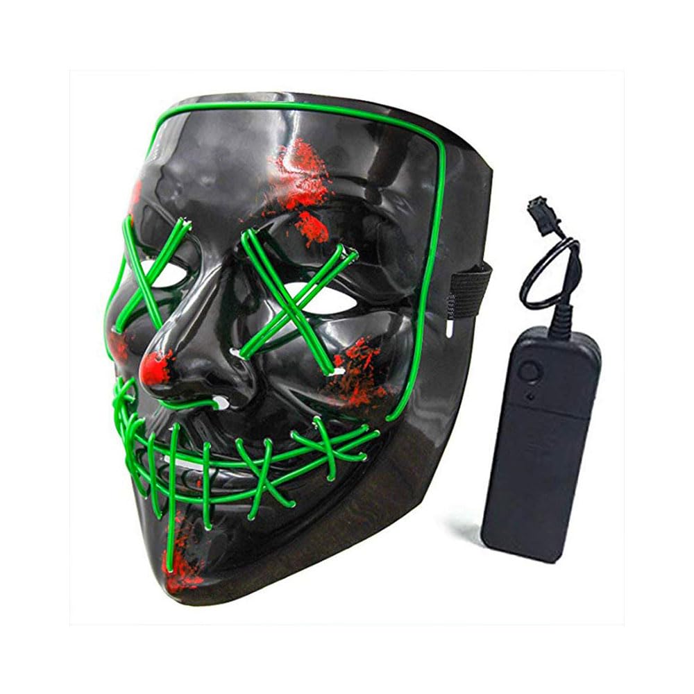 Shop-Story Loisirs Masque LED Nightmare Vert Halloween