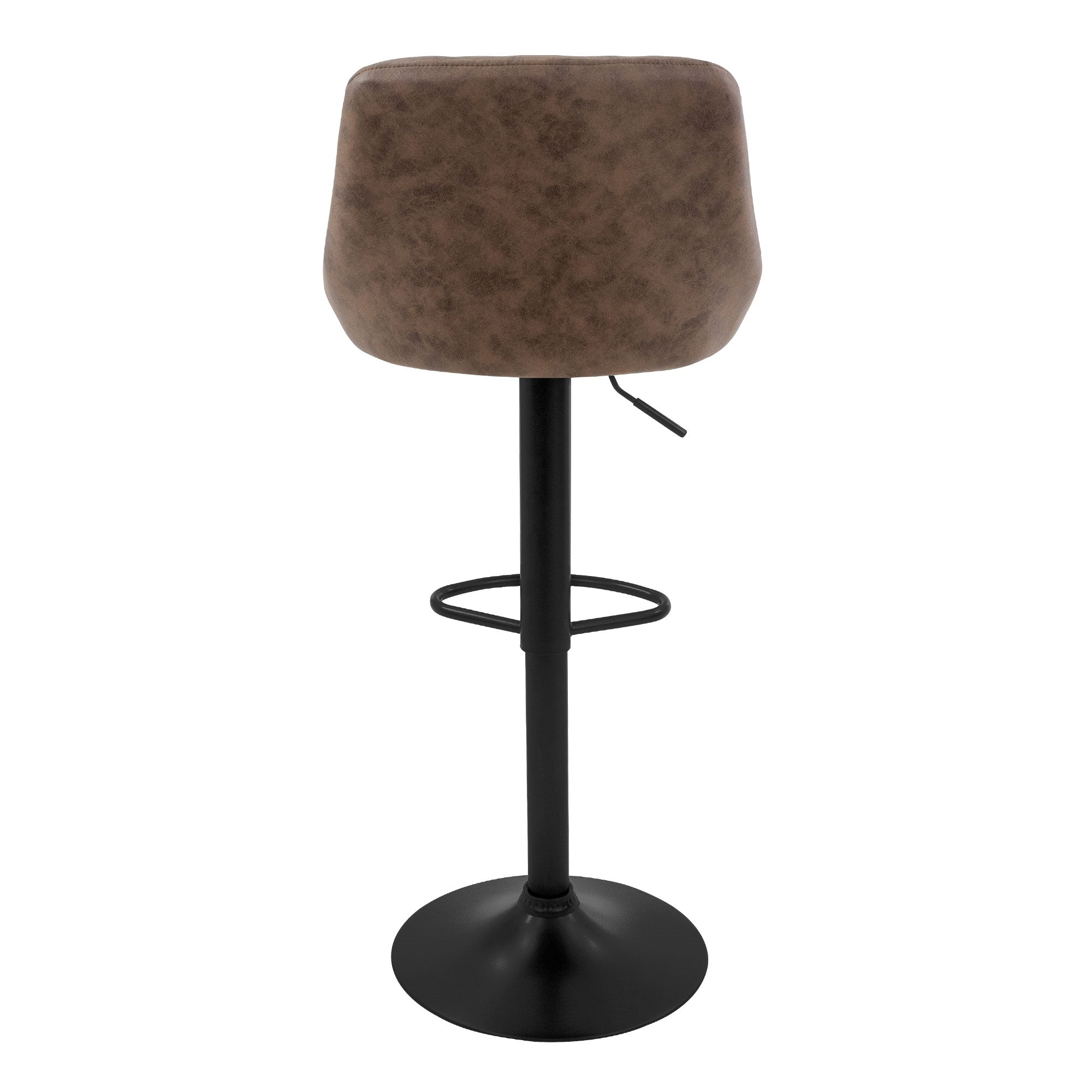 ECD ML-Design lot 2 tabourets de bar marron similicuir réglables