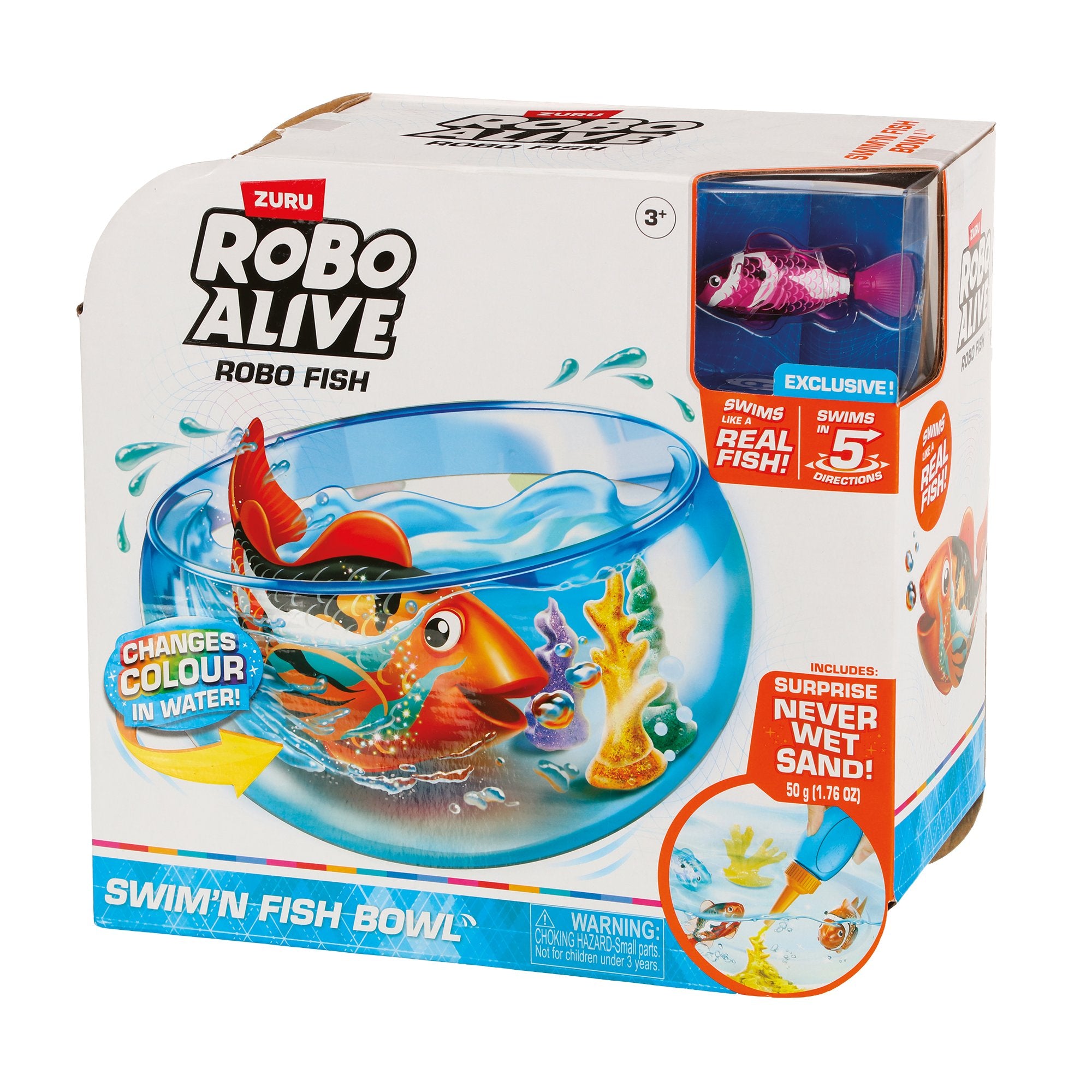 Robo Fish poisson robot nageur jouet bain piles incluses