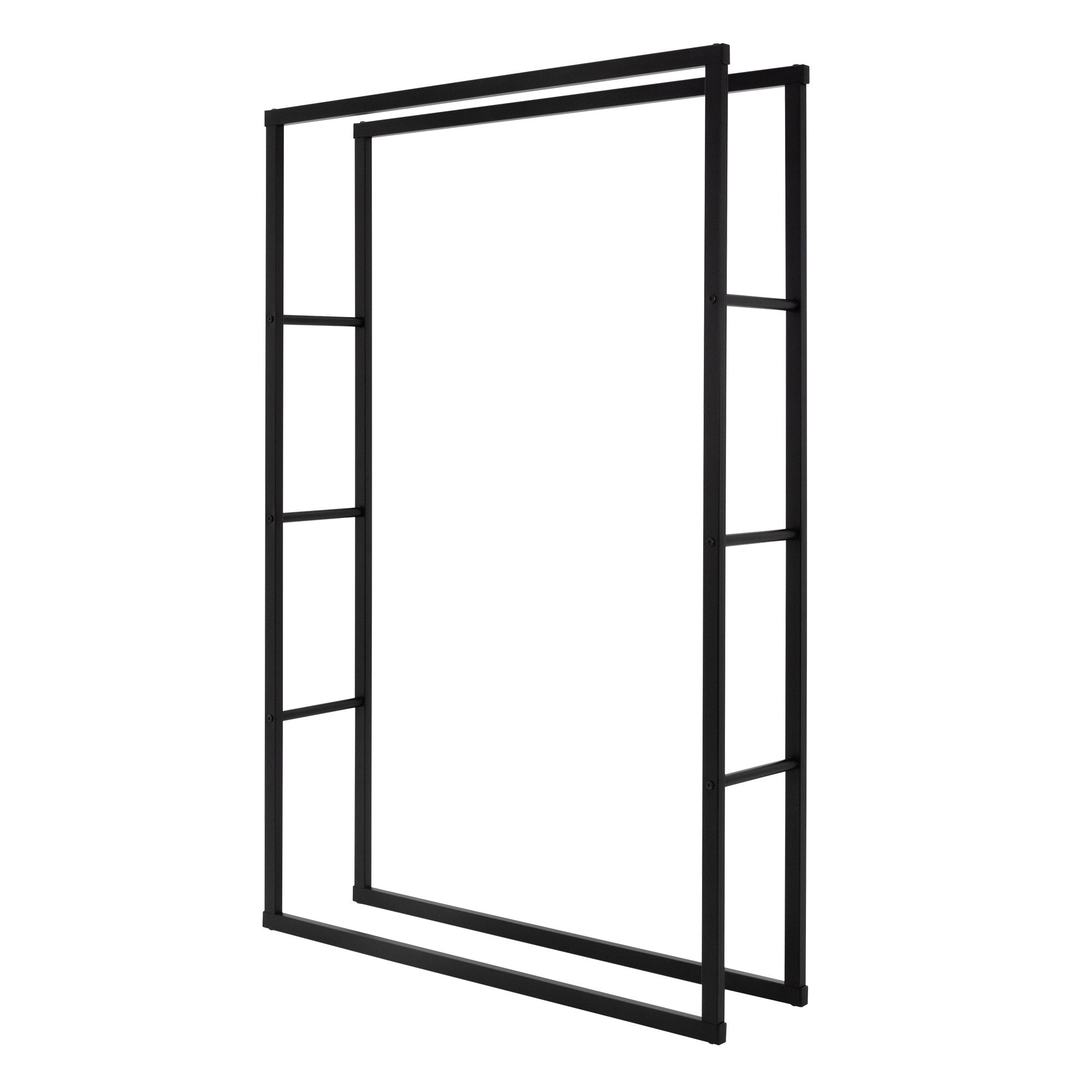 ML-Design Range-bûches acier gris foncé 60x25x150 cm