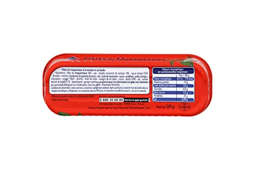 Leader Price Filet Maquereaux Tomate Basilic 169g