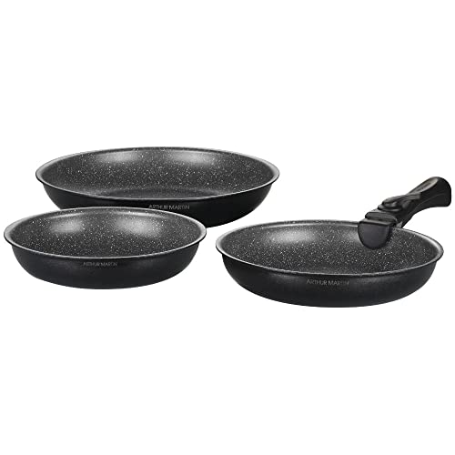 Arthur Martin AM130B set 3 poêles 20-24-28 cm induction