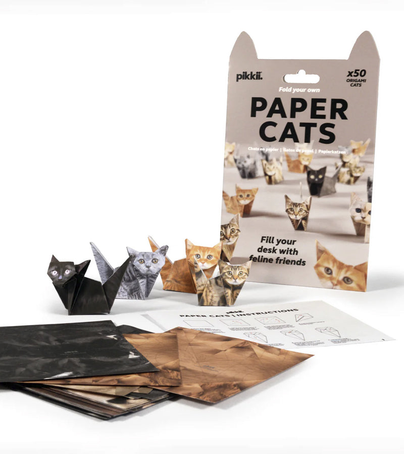 L'avant gardiste Mini-origamis Chats kit papier DIY