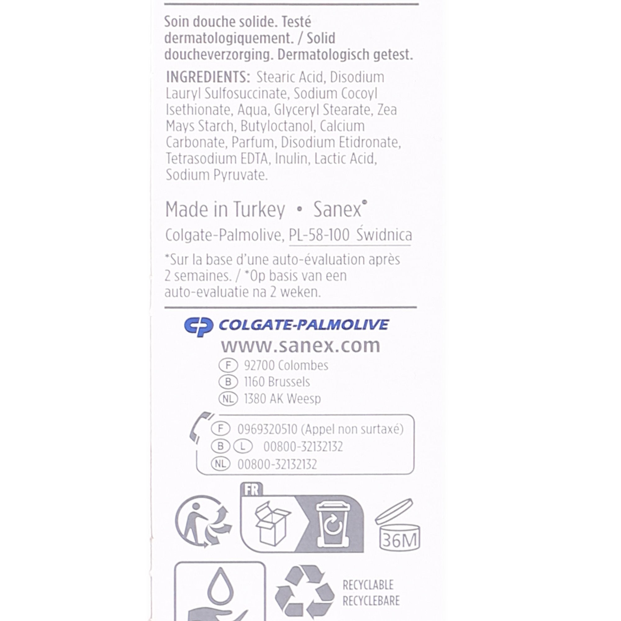 Sanex Biome Soin douche solide hypoallergénique visage