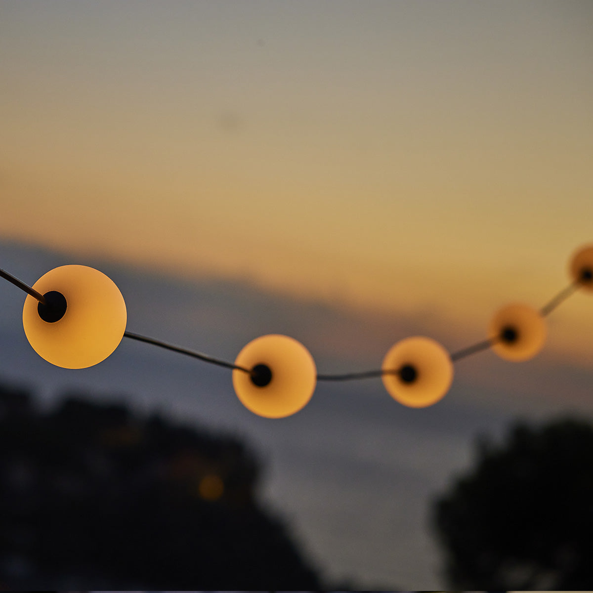Red Deco Bolly guirlande lumineuse extérieure 5,5m 6 boules