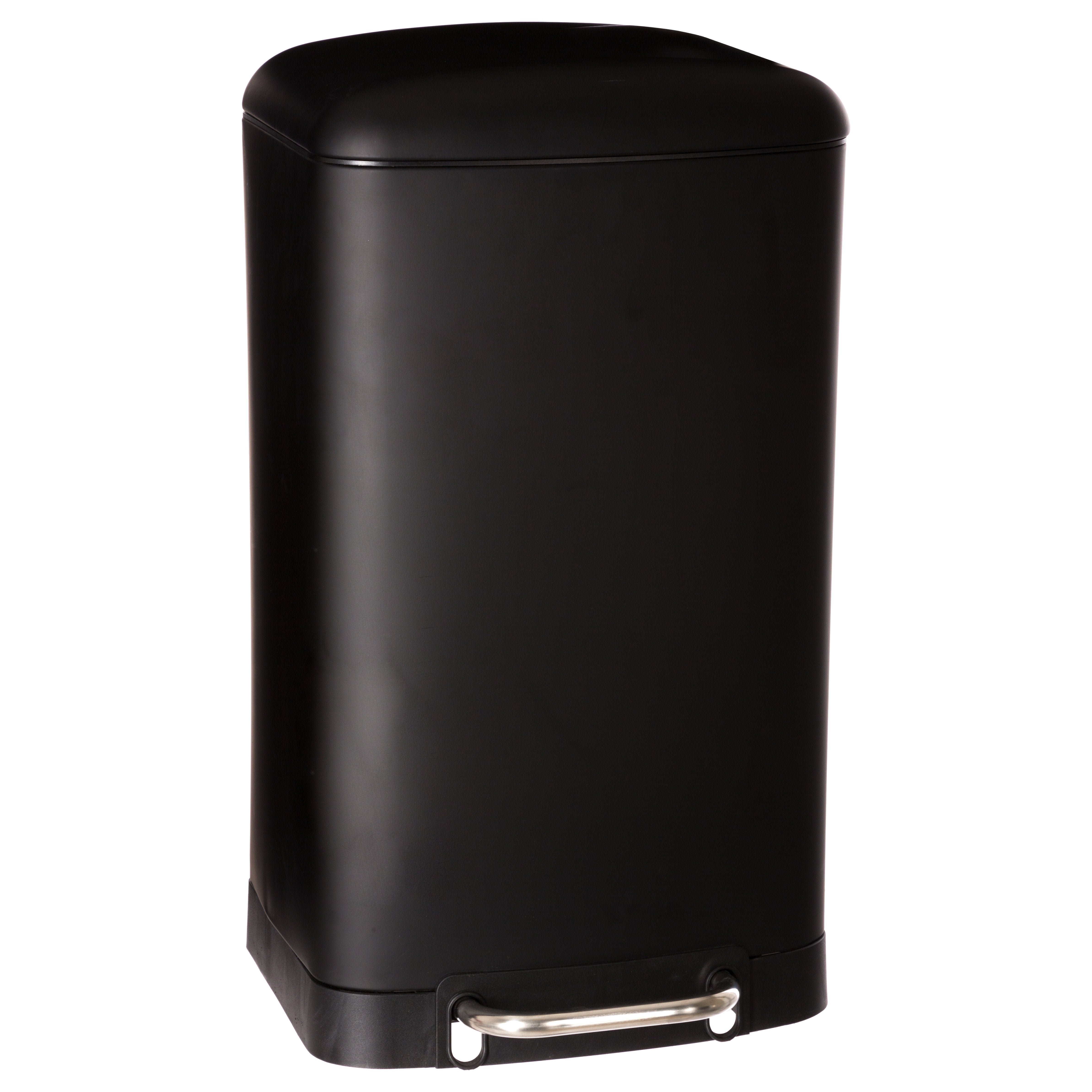 Stokomani Maison poubelle Ariane métal noir 30L cuisine