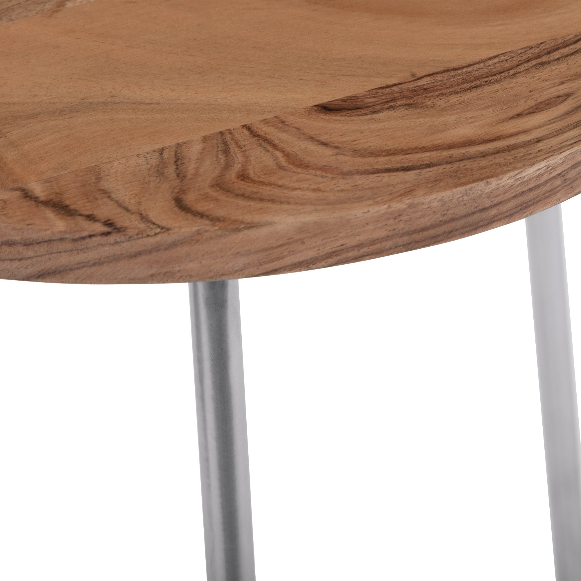 ECD Germany Möbel Tables gigognes rondes manguier naturel/argenté lot 2