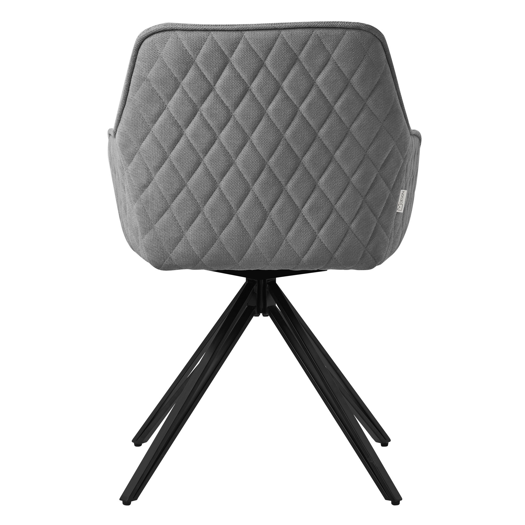 ECD Germany Möbel ML-Design chaise pivotante gris lot 4 tissu