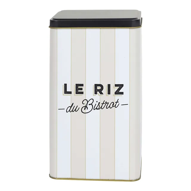 Stokomani Bistrot boîte à riz métal 10,8 x 18,4 cm
