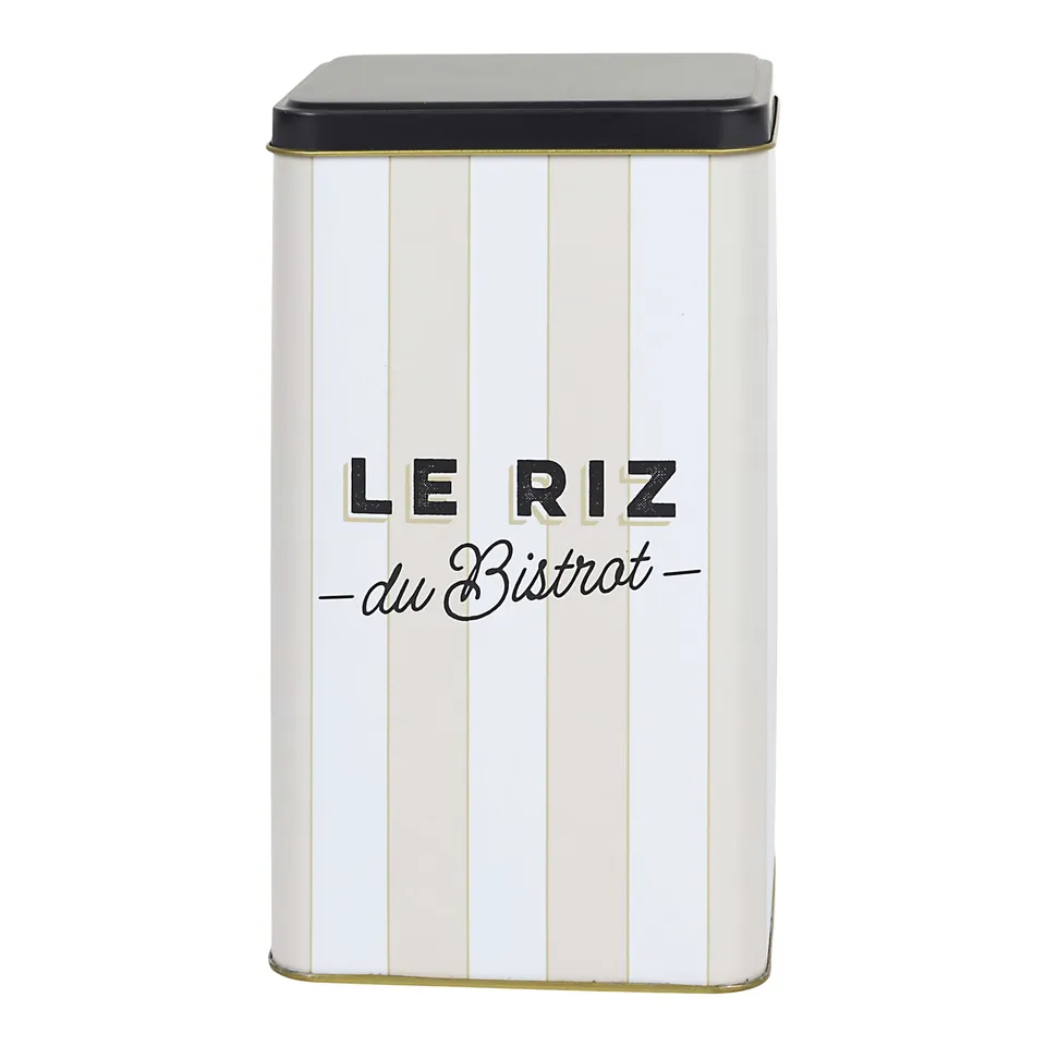 Stokomani Bistrot boîte à riz métal 10,8 x 18,4 cm