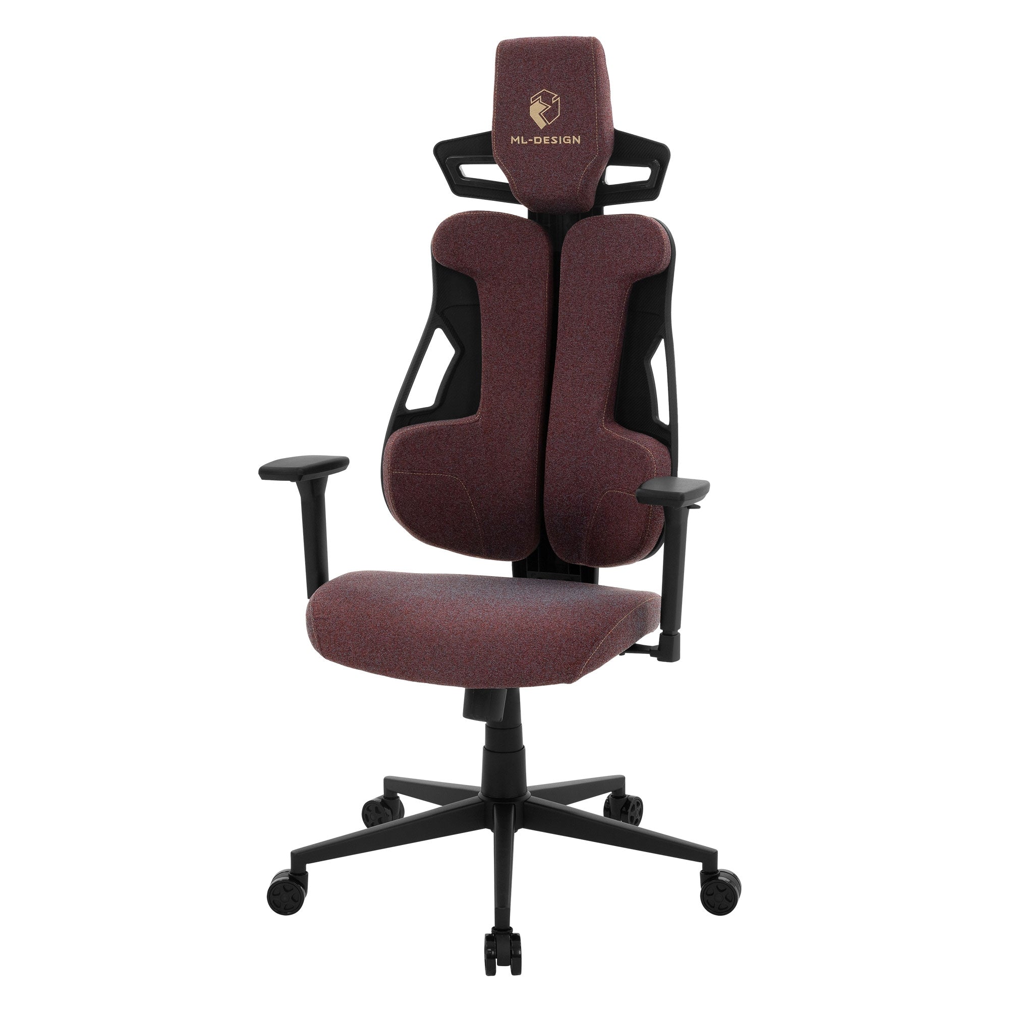 ML-Design chaise gaming tissu bleu dossier 135° 3D