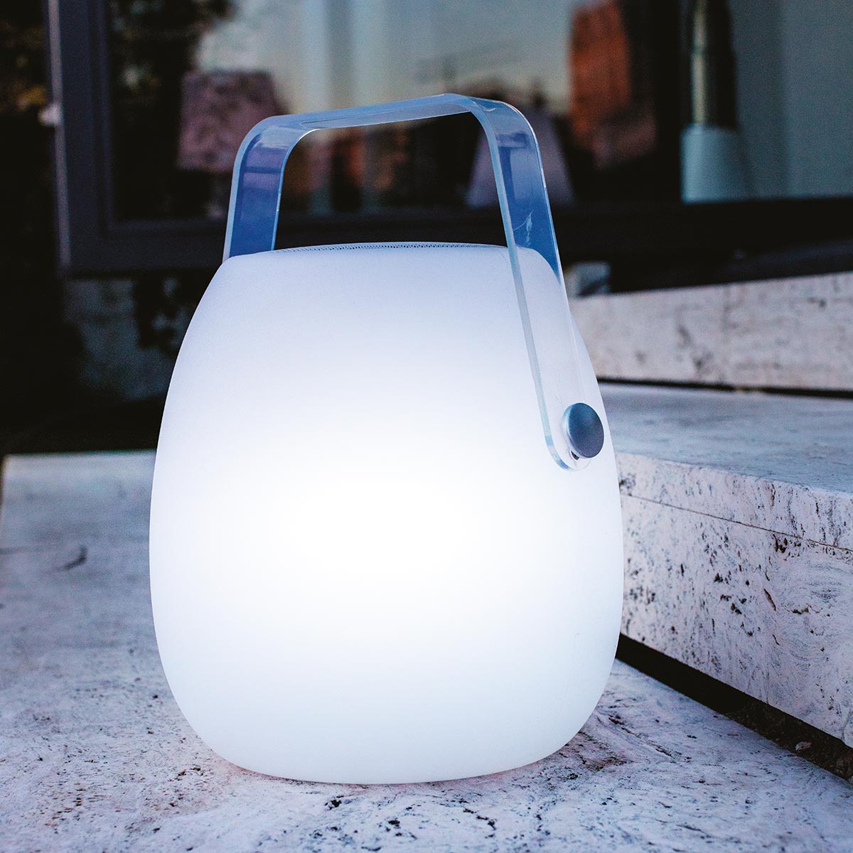 Red Deco So Play H30cm lampe sans fil enceinte bluetooth blanc