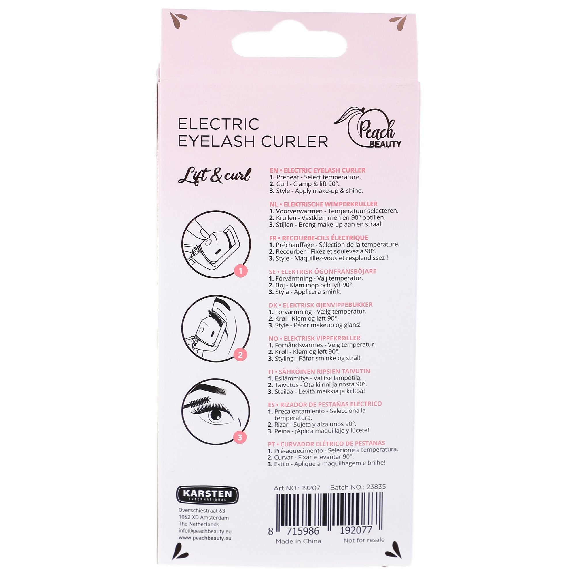 Stokomani recourbe-cils chauffant maquillage regard