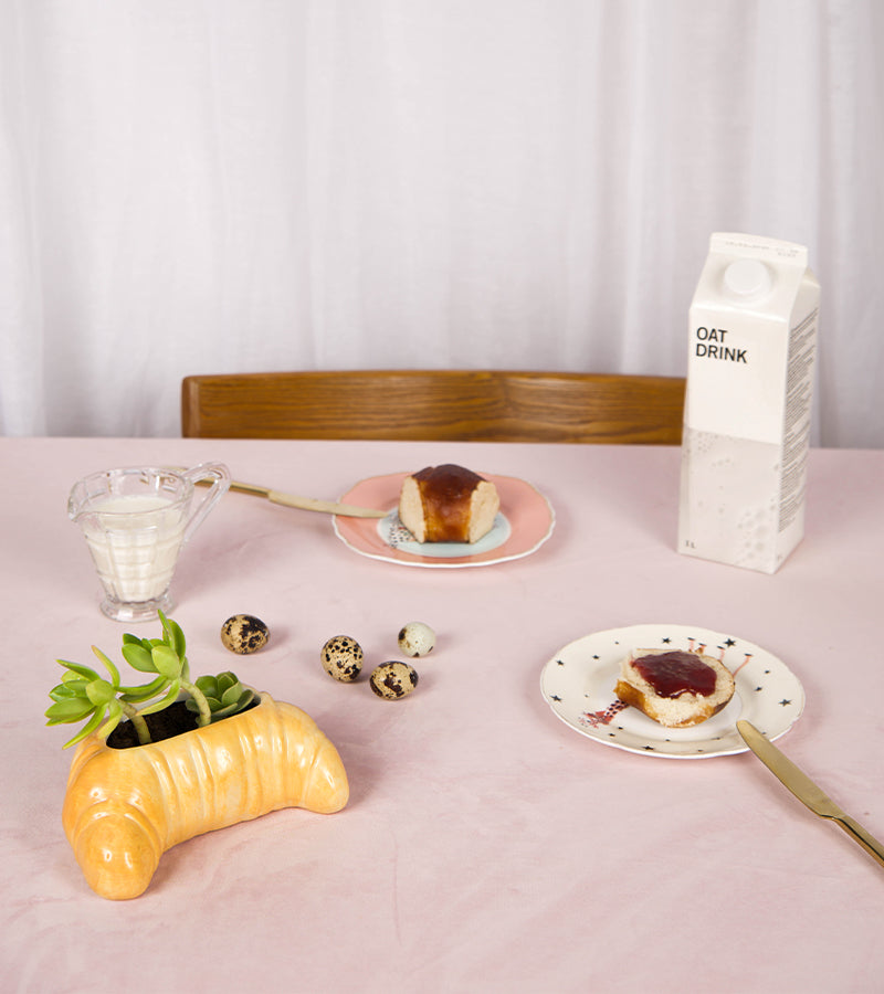 L'avant gardiste Croissant pot à plante doré petit-déj