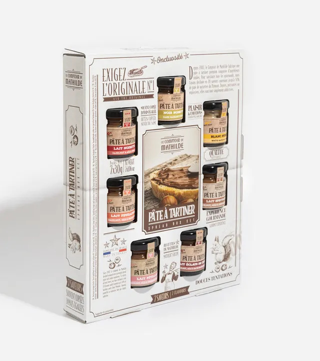 L'avant gardiste Coffret semainier pâte à tartiner 7 pots