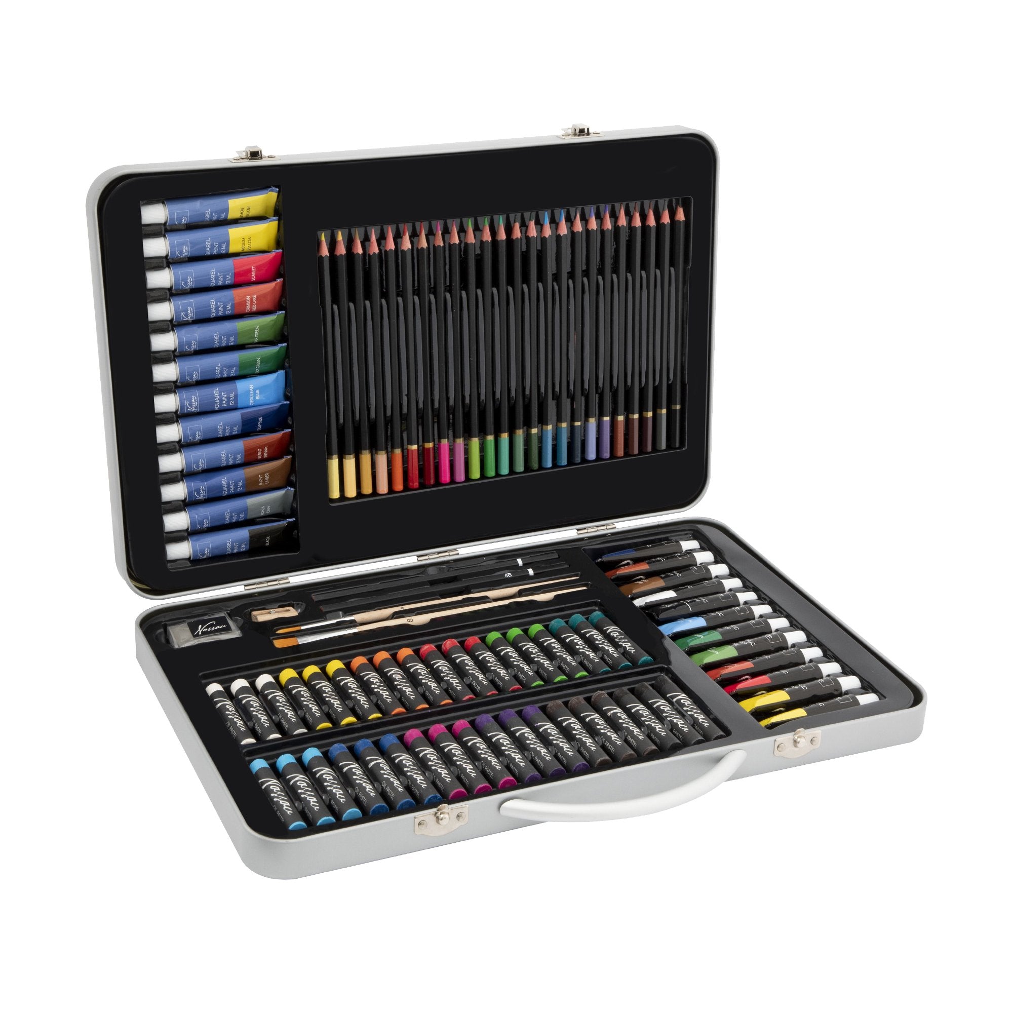 Stokomani 90 pcs mallette artiste métal dessin enfant loisirs créatifs