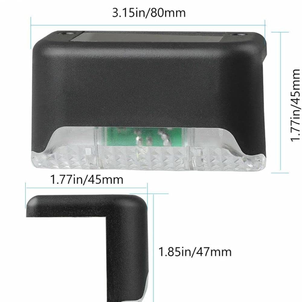 Shop-Story Solarled pack 4 appliques solaires LED noires