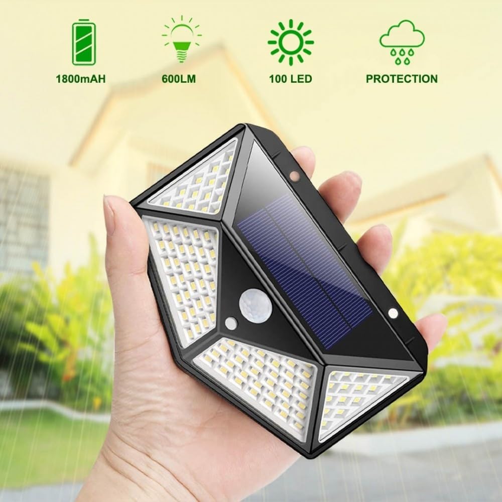 Shop-Story Wallamp Lampe Solaire Extérieur 100 LED à l'Unité