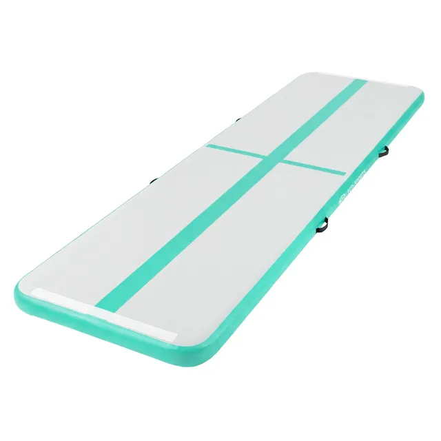 ECD Germany Airtrack tapis gym gonflable menthe 4m pompe
