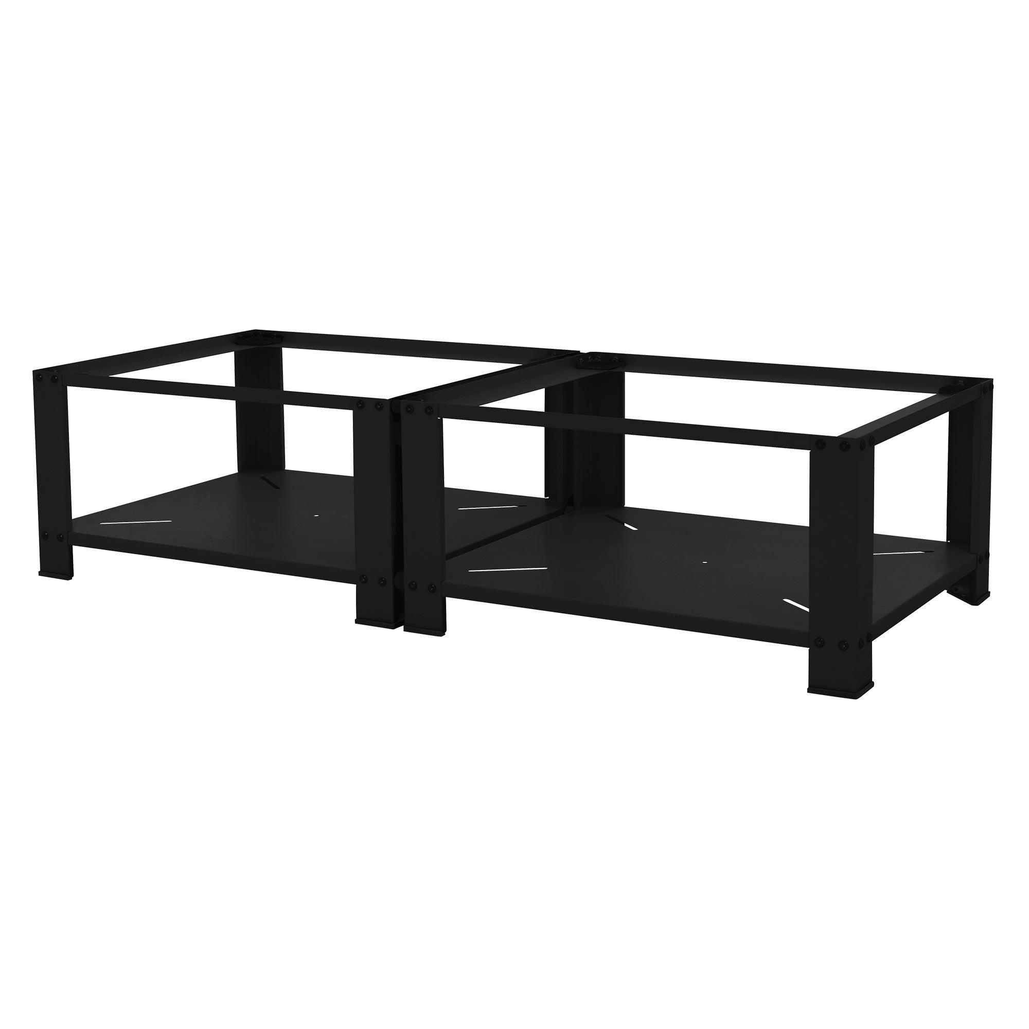 ECD Germany Möbel ML-Design socle lave-linge acier noir 32 cm