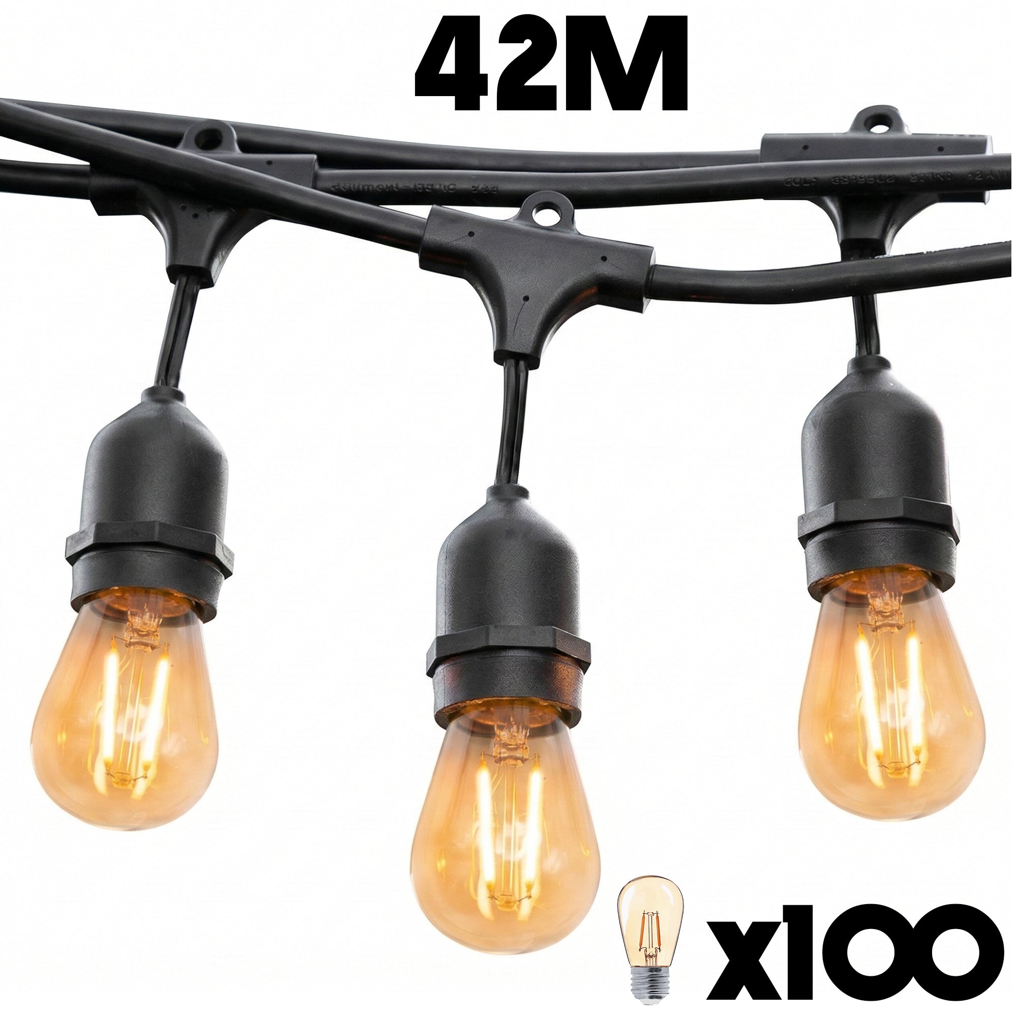 Red Deco Mafy Light guirlande 42m 100 LED E27