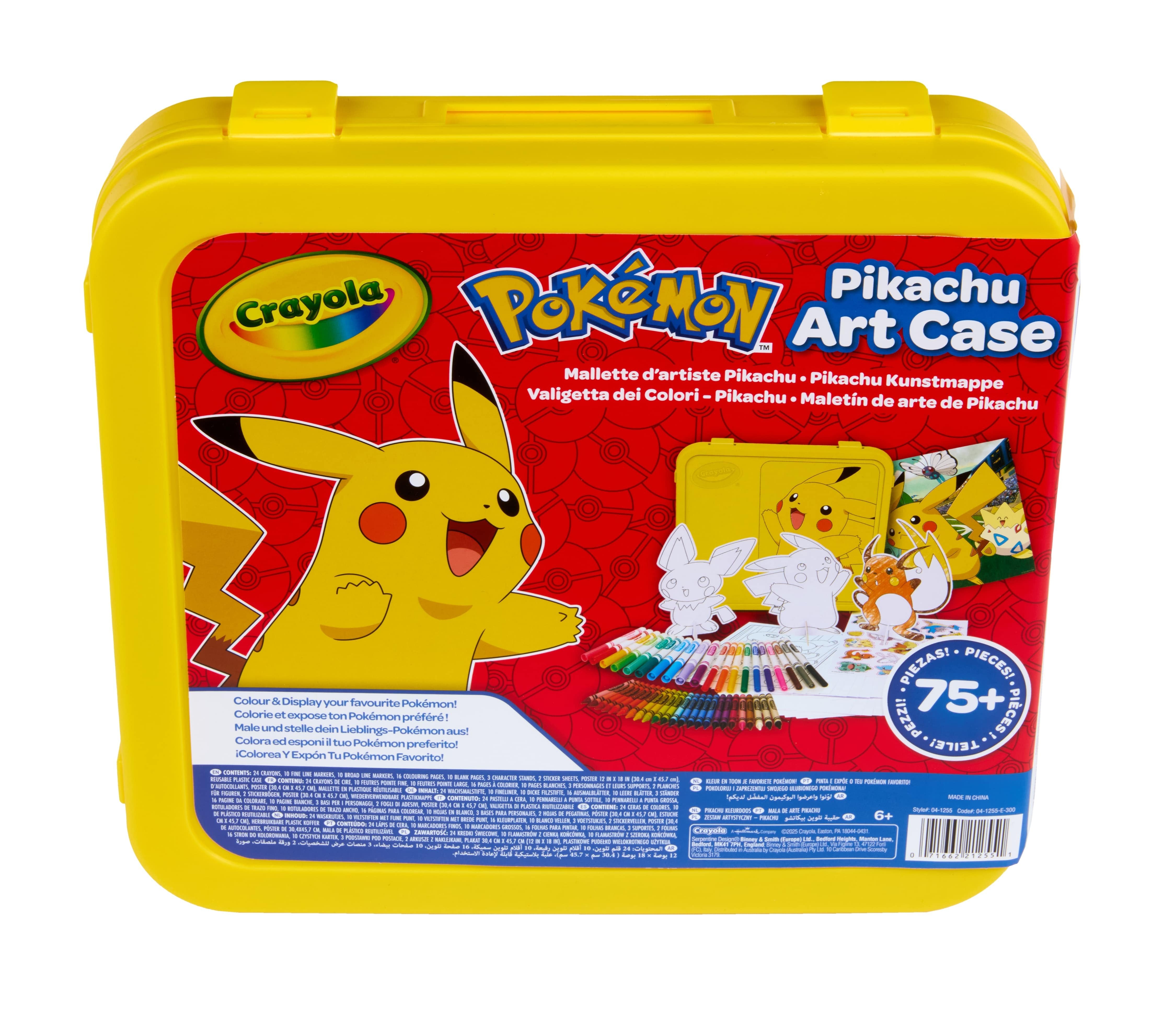 Pokémon Pikachu Crayola mallette artiste coloriage enfant