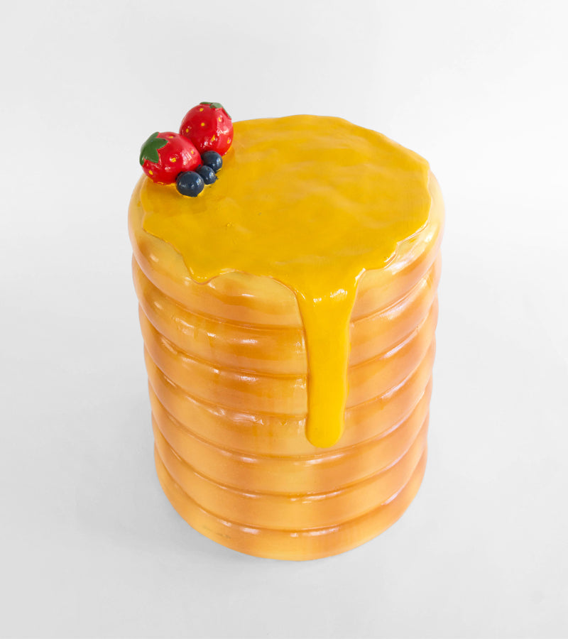 L'avant gardiste Tabouret Pancakes pile design gourmand